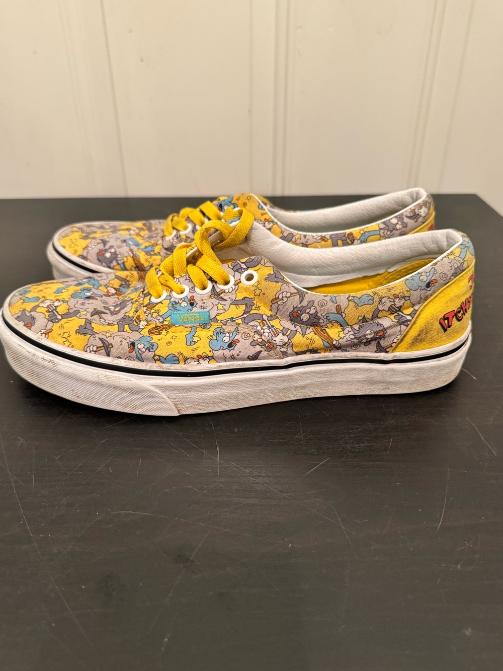 The Simpsons x Vans Era Itchy & Scratchy Show Yellow Lace Up Mens 8 Women’s 9.5
